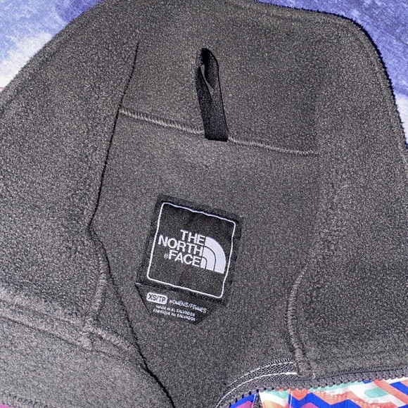 The North Face Gray Multi-Color Zip Fleece Jacket XS - Picture 8 of 12